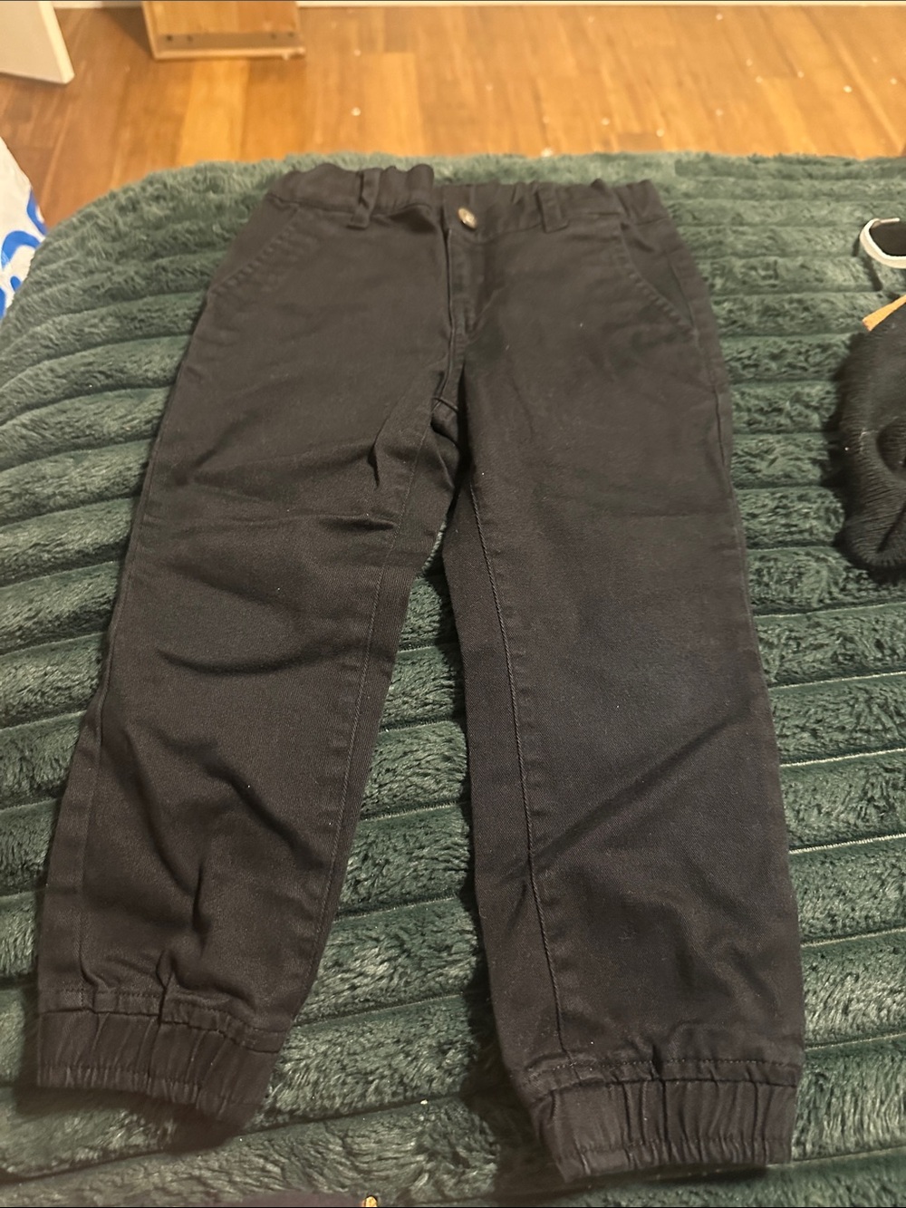 Janie and Jack Black Jogger Pants